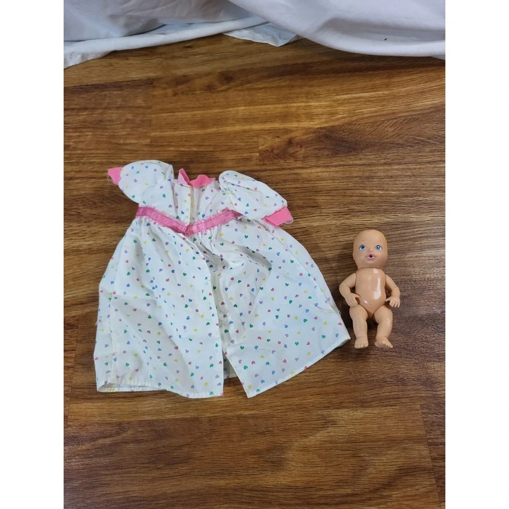 Vintage 1992 Tyco Mommy's Having a Baby Belly Dress & Baby Lot